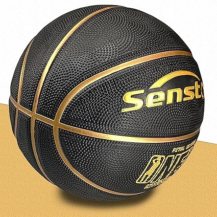 Senston Outdoor/Indoor Rubber Basket Ball with Pump - Image 3