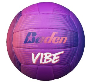 Baden Vibe Cushioned Leather Volleyball Purple/Pink